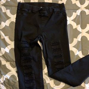 Stretchy black denim